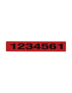 Etiqueta de Seguridad 70x12 Rojo