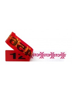 Etiqueta de Seguridad 70x12 Rojo 2