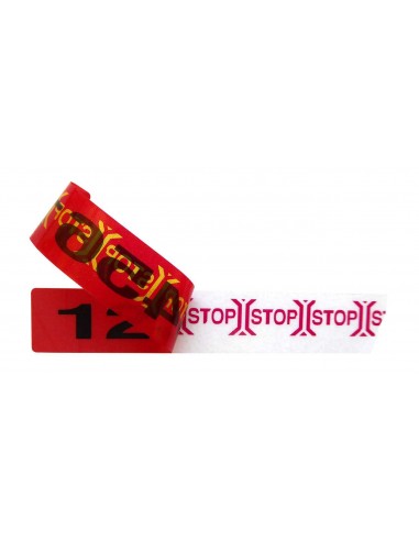 Etiqueta de Seguridad 70x12 Rojo