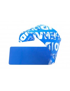 Etiqueta de Seguridad 70x12 Azul 2