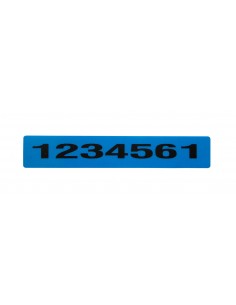 Etiqueta de Seguridad 70x12 Azul