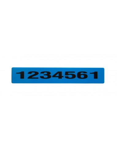 Etiqueta de Seguridad 70x12 Azul