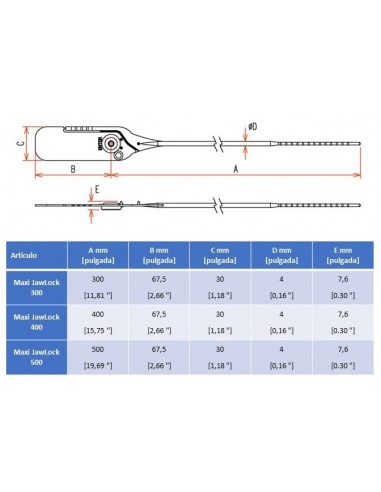 Precinto Maxi Jaw Lock 430
