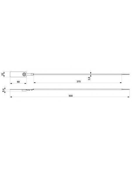 Precinto SP 3.8 | Doble Franja