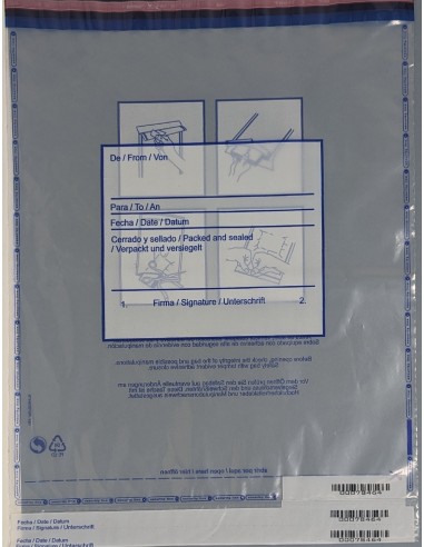 Sobre de Seguridad 30X40 Transparente