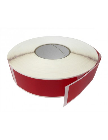 Etiqueta de Seguridad 120x40 Rojo | Sin Numerar