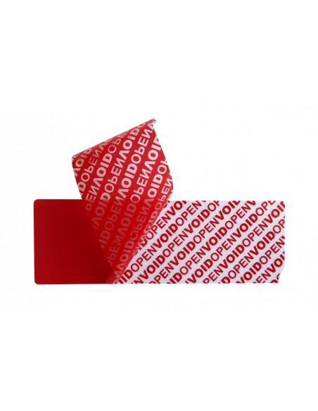 Etiqueta de Seguridad 120x40 Rojo | Sin Numerar Etiqueta de Seguridad 120x40 Rojo | Sin Numerar