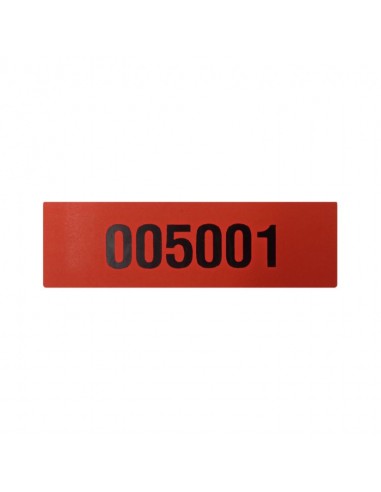 Etiqueta de Seguridad 85x25 Rojo