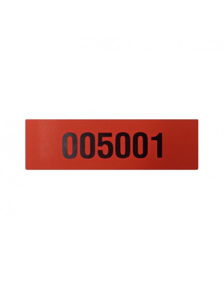 Etiqueta de Seguridad 85x25 Rojo Etiqueta de Seguridad 85x25 Rojo