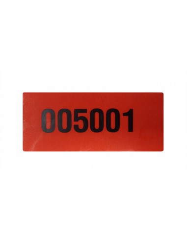 Etiqueta de Seguridad 70x30 Rojo