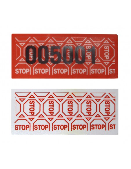 Etiqueta de Seguridad 70x30 Rojo Etiqueta de Seguridad 70x30 Rojo