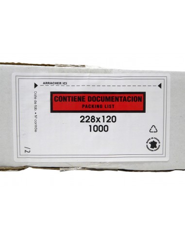 Packing List 24x13 con impresión