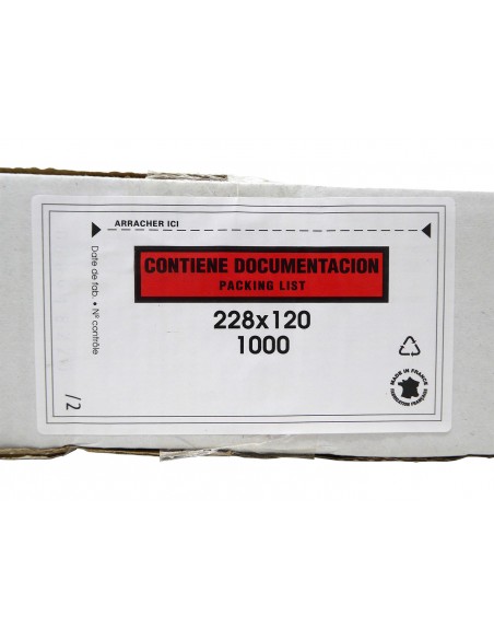 Packing List 24x13 con impresión Packing List 24x13 con impresión