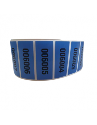 Etiqueta de Seguridad 70x30 Azul